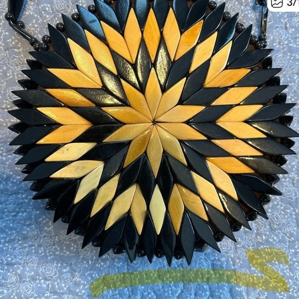 Wooden crossbody bag - Picture 3 of 6